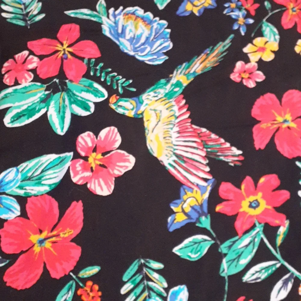Old Navy Patterned Floral Tropicsl Sleeveless Dress,Small - Picture 3 of 4